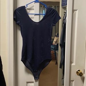 Velvet body suit
